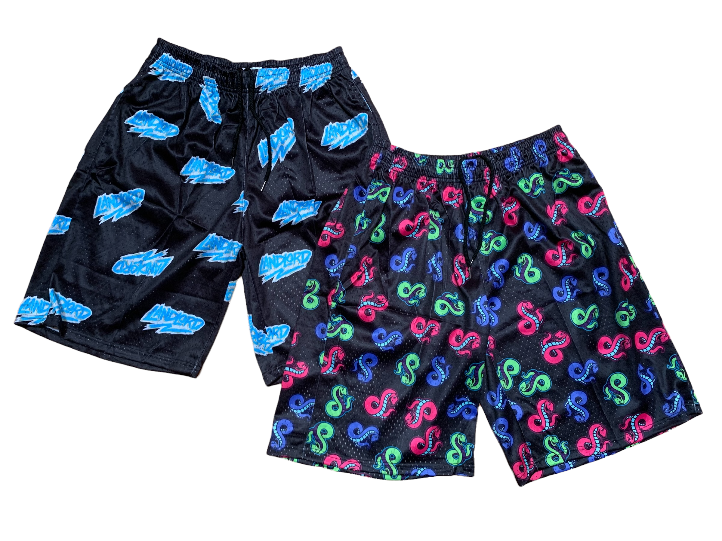 Mesh All-Over Print Basketball Shorts